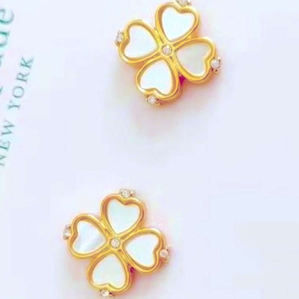 KATE SPADE Legacy Logo Demi Flare Earrings NEW NWT